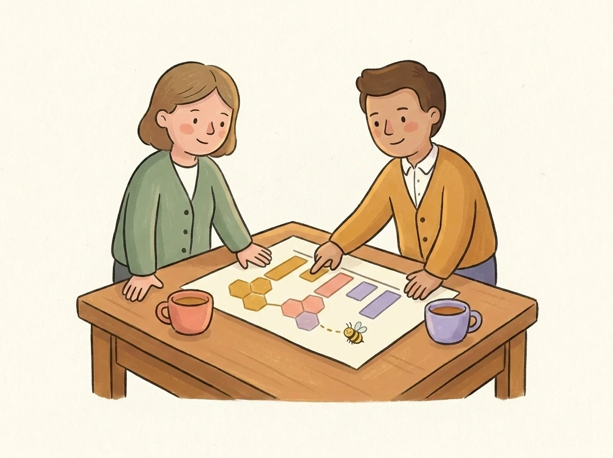 Illustration: landesinternes Monitoring mit hinterlegten Standardberichten